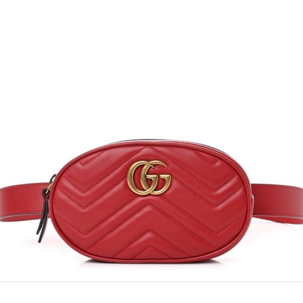 Gucci GG Marmont Matelassé Leather Belt Bag
